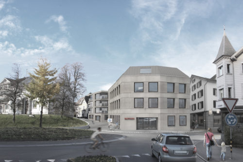 Raffeisenbank Cham, Eggenspieler Architekten AG